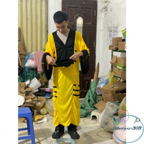 Bộ Trang Phục Hóa Trang Pháp Sư - Áo Đạo Sĩ Thiết Kế Cao Cấp cho Halloween và Cosplay, Gồm Nón và Lá Bùa Kỳ Bí