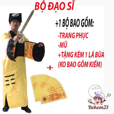 Bộ Trang Phục Pháp Sư Nhiều Màu Lâm Chánh Anh - Đồ Hóa Trang Cosplay Thần Bí Dành Cho Người Lớn 155-185cm