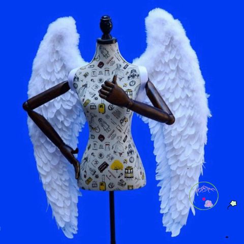 Cánh Thiên Thần Trắng 100cm x 80cm - Phụ Kiện Cosplay Đáng Yêu Cho Trẻ Em - Lễ Hội, Halloween, Tiệc Tùng