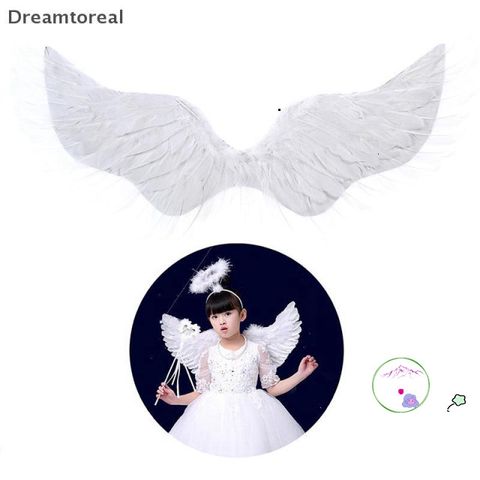 Cánh Thiên Thần Trắng Lông Vũ - Hoàn Hảo Cho Halloween & Cosplay Trẻ Em - Đồ Hóa Trang Độc Đáo, Phụ Kiện Tiệc Tùng