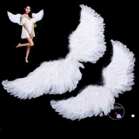 Cánh Thiên Thần Trắng Lông Vũ - Hoàn Hảo Cho Halloween & Cosplay Trẻ Em - Đồ Hóa Trang Độc Đáo, Phụ Kiện Tiệc Tùng