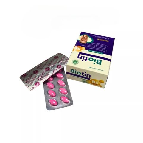 Viên Uống Biotin 5000mcg ROXTECH Hỗ Trợ Tóc Khỏe, Giảm Gãy Rụng - Chứa Vitamin B5, Hộp 50 Viên Bổ Sung Dinh Dưỡng Tóc Da