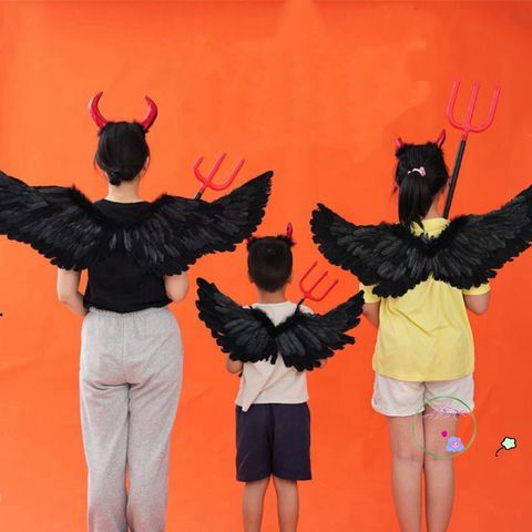 Cánh Thiên Thần Lông Vũ Sang Trọng Dành Cho Halloween - Phụ Kiện Thời Trang Độc Đáo Cho Trẻ Em Và Người Lớn