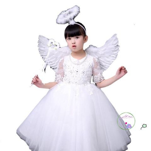 Cánh Thiên Thần Lông Vũ Sang Trọng Dành Cho Halloween - Phụ Kiện Thời Trang Độc Đáo Cho Trẻ Em Và Người Lớn