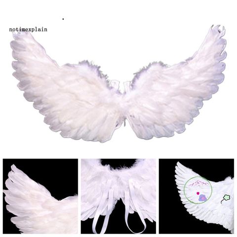 Cánh Thiên Thần Cosplay - Đôi Cánh Lông Vũ Tươi Sáng cho Trang Phục Hóa Trang và Tiệc Chụp Ảnh, Dây Đeo Co Giãn Thoải Mái