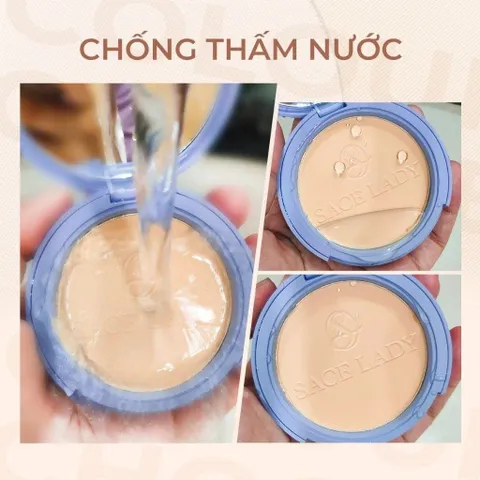 Phấn Phủ SACE LADY Kiềm Dầu Che Phủ Cao Lâu Tone 01 Classic Ivory 10g - Giúp Da Mịn Màng, Kháng Nước, Hoàn Hảo Cho Trang Điểm