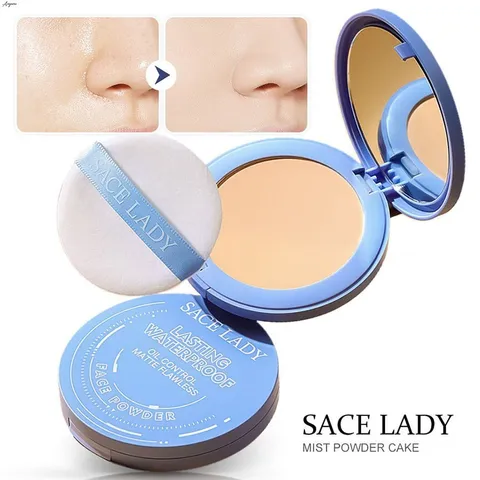 Phấn Phủ SACE LADY Kiềm Dầu Che Phủ Cao Lâu Tone 01 Classic Ivory 10g - Giúp Da Mịn Màng, Kháng Nước, Hoàn Hảo Cho Trang Điểm