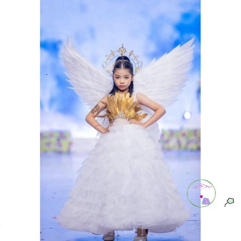 Cánh Thiên Thần Kiểu Ngược - Phụ Kiện Cosplay Size S Độc Đáo Cho Tiệc Halloween và Chụp Ảnh