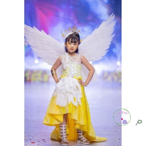 Cánh Thiên Thần Kiểu Ngược - Phụ Kiện Cosplay Size S Độc Đáo Cho Tiệc Halloween và Chụp Ảnh