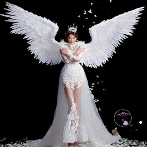Cánh Thiên Thần Cài Tóc - Băng Đô Halloween Đáng Yêu Cho Chụp Ảnh Thời Trang TikTok, Quà Tặng Cho Dịp Lễ Hội