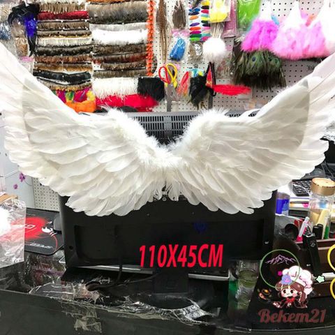 Cánh Thiên Thần Hóa Trang Lông Vũ - Phụ Kiện Cosplay Độc Đáo Cho Tiệc, Lễ Hội và Chụp Ảnh, Kích Thước Nhiều Màu Sắc