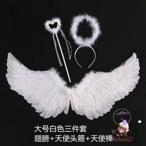 Cánh Thiên Thần Hóa Trang Lông Vũ - Phụ Kiện Cosplay Độc Đáo Cho Tiệc, Lễ Hội và Chụp Ảnh, Kích Thước Nhiều Màu Sắc