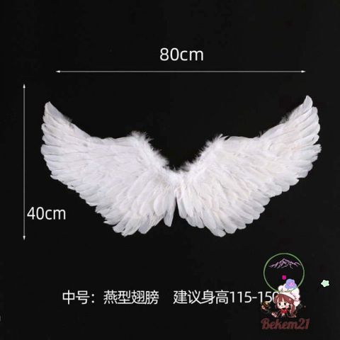 Cánh Thiên Thần Hóa Trang Lông Vũ - Phụ Kiện Cosplay Độc Đáo Cho Tiệc, Lễ Hội và Chụp Ảnh, Kích Thước Nhiều Màu Sắc