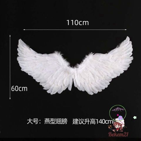 Cánh Thiên Thần Hóa Trang Lông Vũ - Phụ Kiện Cosplay Độc Đáo Cho Tiệc, Lễ Hội và Chụp Ảnh, Kích Thước Nhiều Màu Sắc