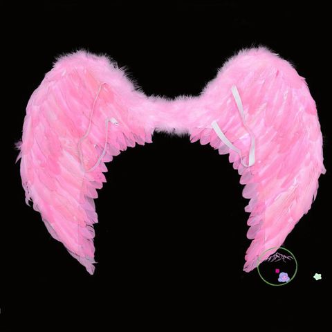 Cánh Thiên Thần Cosplay Đen/Trắng/Hồng - Hóa Trang Độc Đáo Cho Halloween, Cánh Lông Vũ Dành Cho Người Lớn Trẻ Em