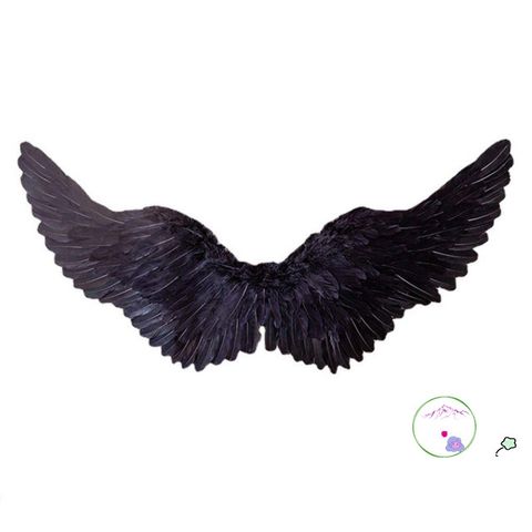 Cánh Thiên Thần Đen - Phụ Kiện Cosplay và Đạo Cụ Khiêu Vũ DIY, Lông Vũ Sang Trọng Cho Halloween và Trang Trí Nội Thất