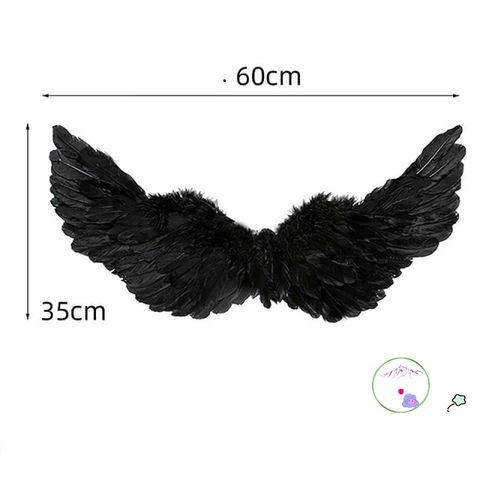 Cánh Đen Cosplay Bé Gái - Hóa Thành Thiên Thần hoặc Ác Quỷ Maleficent - Phụ Kiện Halloween Handmade ấn Tượng