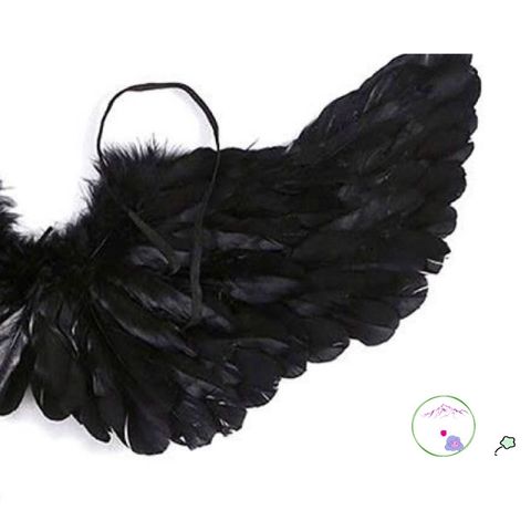 Cánh Đen Cosplay Bé Gái - Hóa Thành Thiên Thần hoặc Ác Quỷ Maleficent - Phụ Kiện Halloween Handmade ấn Tượng