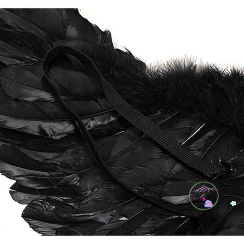 Cánh Đen Cosplay Bé Gái - Hóa Thành Thiên Thần hoặc Ác Quỷ Maleficent - Phụ Kiện Halloween Handmade ấn Tượng
