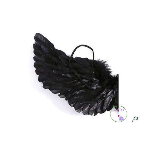 Cánh Đen Cosplay Bé Gái - Hóa Thành Thiên Thần hoặc Ác Quỷ Maleficent - Phụ Kiện Halloween Handmade ấn Tượng