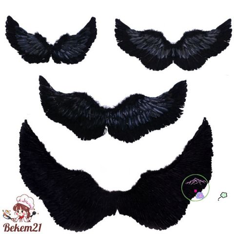 Cánh Thiên Thần Đen Thời Trang - Cánh Hóa Trang Độc Đáo Dành Cho Tiệc Hóa Trang, Halloween, và Ngày Trẻ Em