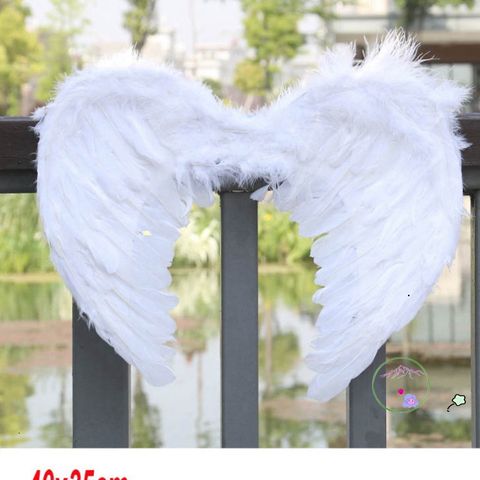 Set Cánh Thiên Thần Và Ác Quỷ Lông Vũ 60x40cm - Trang Phục Halloween Cosplay Cho Trẻ Em - Hàng Thiên Nhiên Thân Thiện Với Môi Trường
