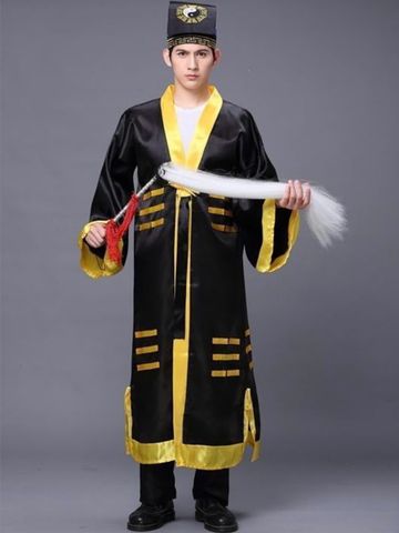 Bộ Trang Phục Pháp Sư Bát Quái - Full Set Cosplay Đạo Sĩ Cổ Trang Huyền Bí, Áo Choàng Dài & Phụ Kiện Chất Liệu Cao Cấp