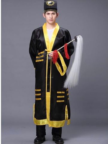 Bộ Trang Phục Pháp Sư Bát Quái - Full Set Cosplay Đạo Sĩ Cổ Trang Huyền Bí, Áo Choàng Dài & Phụ Kiện Chất Liệu Cao Cấp
