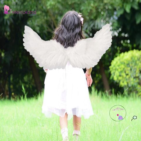Cánh Thiên Thần Cosplay Trẻ Em - Đạo Cụ Hóa Trang Halloween Thời Trang, Băng Đô và Que, Quà Tặng Đáng Yêu
