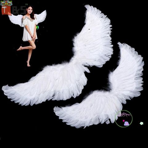 Cánh Thiên Thần Trắng Hóa Trang Cho Trẻ Em - Dây Đeo Đàn Hồi, Trang Trí Tiệc Giáng Sinh và Lễ Hội