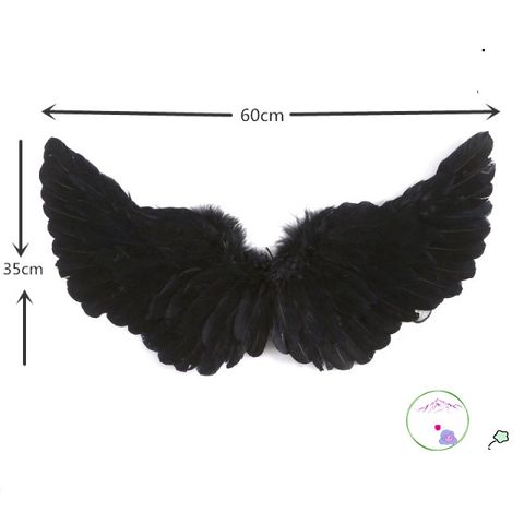 Cánh Thiên Thần Cosplay Trắng & Đen - Phụ Kiện Hóa Trang Ác Quỷ Lông Giả Cho Người Lớn & Trẻ Em