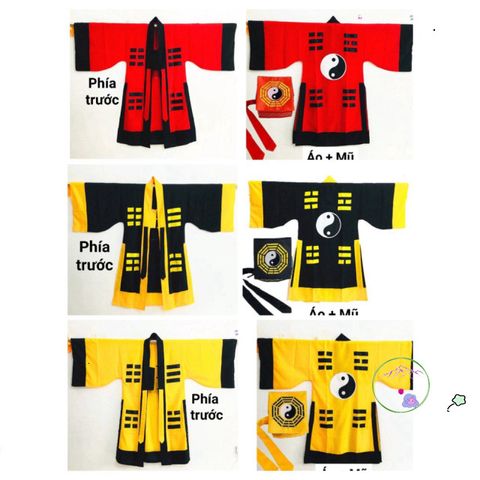 Áo Cosplay Thầy Pháp Sư Đa Sắc Màu - Trang Phục Cổ Trang Trung Quốc Chất Liệu Cao Cấp, Thích Hợp Hóa Trang và Sự Kiện Cosplay