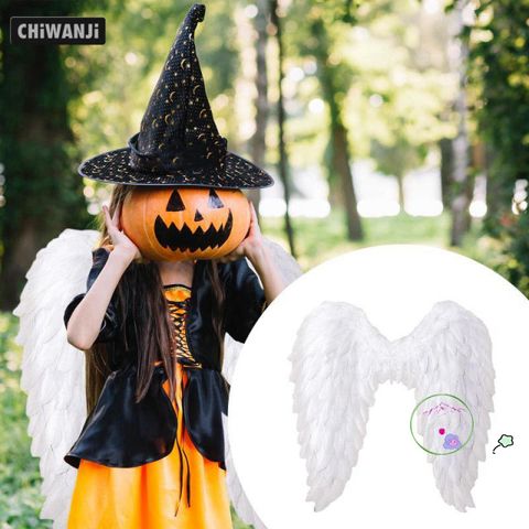 Cánh Thiên Thần Hóa Trang 3D Lông Vũ - Trang Phục Halloween Dễ Thương và Thời Trang Cho Tiệc Cosplay, Dịp Lễ Hội