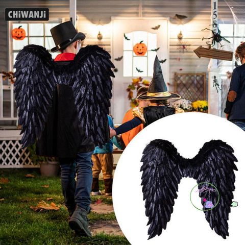 Cánh Thiên Thần Hóa Trang 3D Lông Vũ - Trang Phục Halloween Dễ Thương và Thời Trang Cho Tiệc Cosplay, Dịp Lễ Hội