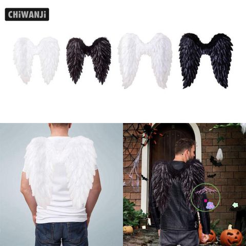 Cánh Thiên Thần Hóa Trang 3D Lông Vũ - Trang Phục Halloween Dễ Thương và Thời Trang Cho Tiệc Cosplay, Dịp Lễ Hội
