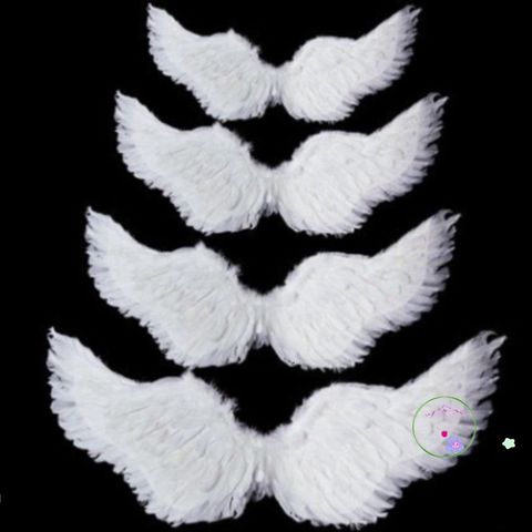 Cánh Thiên Thần Trắng 100x80cm - Phụ Kiện Cosplay Độc Đáo Cho Tiệc Tùng & Lễ Hội, Chất Liệu Lông Mịn Thật 100%