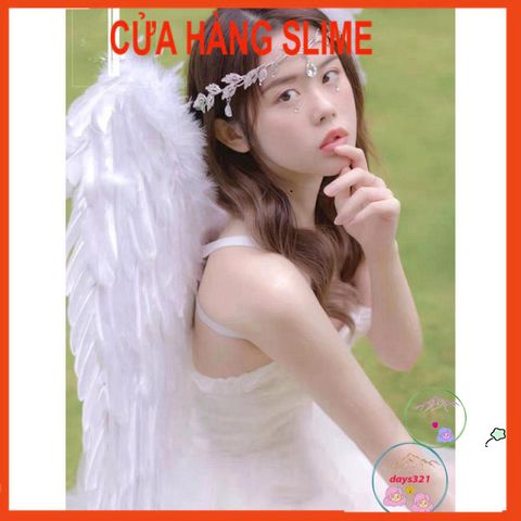 Bộ Cánh Thiên Thần Hóa Trang Nhiều Màu - Phụ Kiện Cosplay Halloween cho Trẻ Em và Người Lớn - Chất Liệu Lông Vũ Cao Cấp