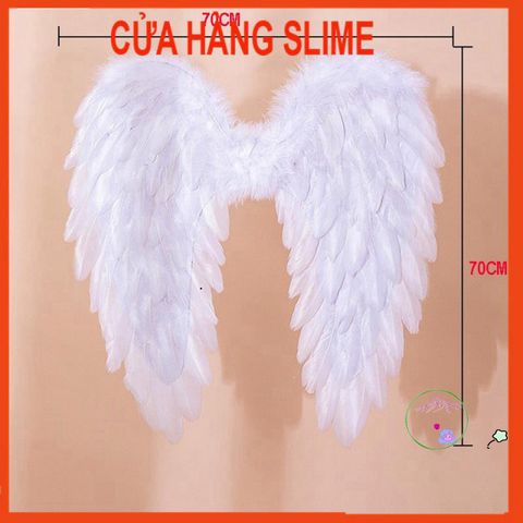 Bộ Cánh Thiên Thần Hóa Trang Nhiều Màu - Phụ Kiện Cosplay Halloween cho Trẻ Em và Người Lớn - Chất Liệu Lông Vũ Cao Cấp
