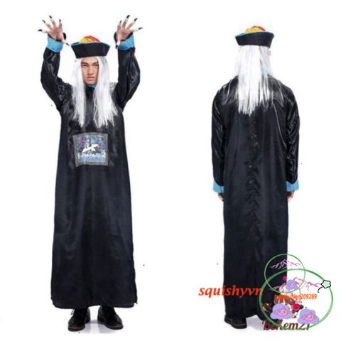 Bộ Trang Phục Cương Thi Hài Hước - Cosplay Hacker Cho Thanh Thiếu Niên và Người Lớn - Đồ Hóa Trang Độc Đáo