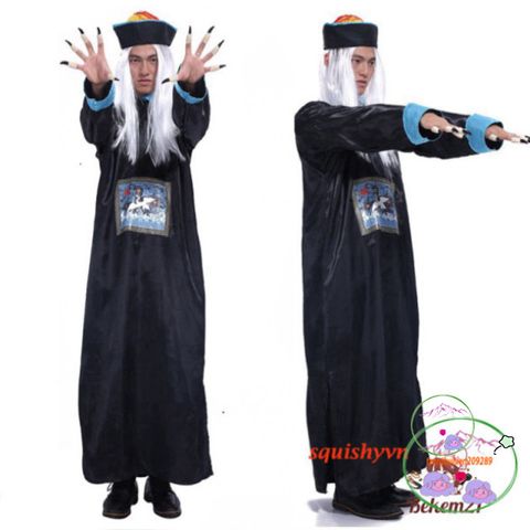 Bộ Trang Phục Cương Thi Hài Hước - Cosplay Hacker Cho Thanh Thiếu Niên và Người Lớn - Đồ Hóa Trang Độc Đáo