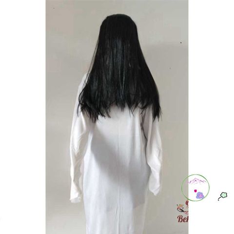 Bộ Trang Phục Hóa Trang Cương Thi Nhung Đỏ Kèm Tóc Giả - Chiếc Đầm Ma Quái Cho Halloween Thực Sự Ấn Tượng!