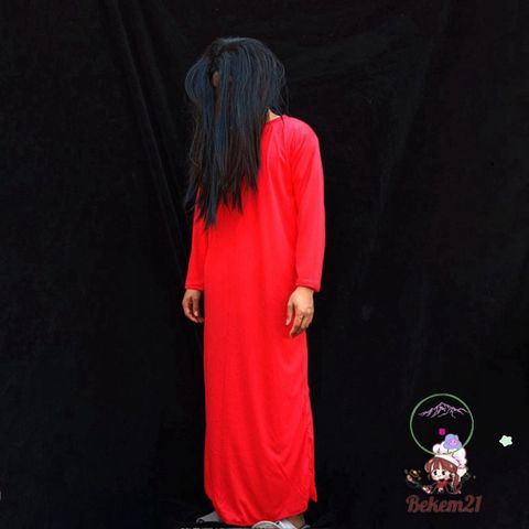 Bộ Trang Phục Hóa Trang Cương Thi Nhung Đỏ Kèm Tóc Giả - Chiếc Đầm Ma Quái Cho Halloween Thực Sự Ấn Tượng!