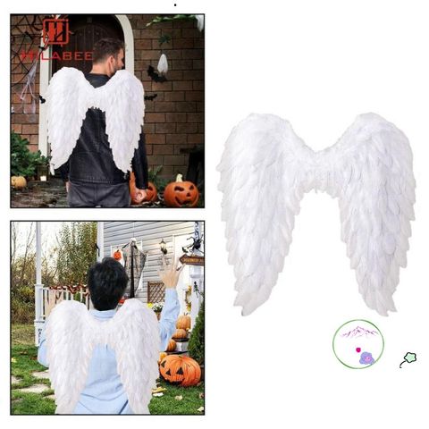 Cánh Thiên Thần Lông Vũ 3D - Trang Phục Halloween Độc Đáo Cho Cosplay, Tiệc Hóa Trang, Lễ Hội, Quà Tặng Thời Trang