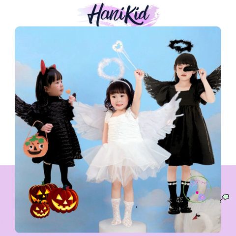 Cánh Thiên Thần Lông Vũ Hóa Trang - Set Đồ Chơi Công Chúa cho Trung Thu, Halloween, Tết và Tiệc Hóa Trang, Quà Tặng Độc Đáo