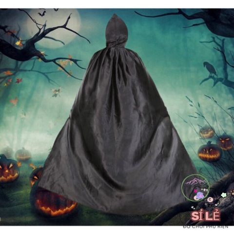 Áo Choàng Phù Thủy Harry Potter - Halloween Đen Huyền Bí, Chất Liệu Mềm Mại, Kích Thước Dài Phù Hợp Cho Người Lớn và Trẻ Em