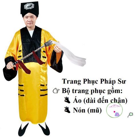 Bộ Trang Phục Cương Thi Halloween Cho Người Lớn - Áo Choàng, Nón, Móng Tay - Phù Hợp Cho Đêm Hội Hóa Trang Kinh Dị