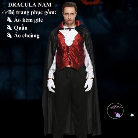 Bộ Trang Phục Cương Thi Halloween Cho Người Lớn - Áo Choàng, Nón, Móng Tay - Phù Hợp Cho Đêm Hội Hóa Trang Kinh Dị