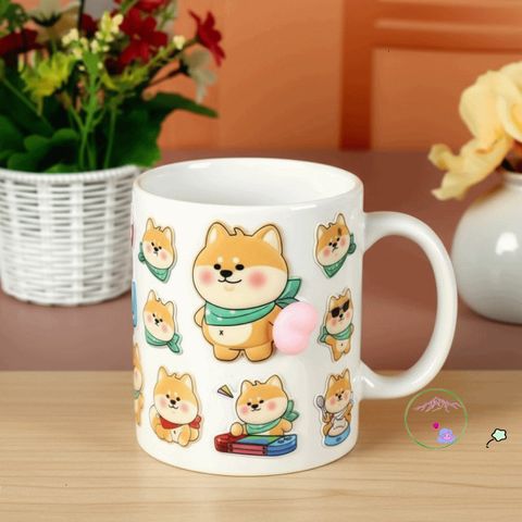 Hình Dán Động Vật Hoạt Hình UMISS Dễ Thương - Trang Trí Cốc & DIY Cho Trẻ Em, Giảm Căng Thẳng, Quà Tặng Thú Vị