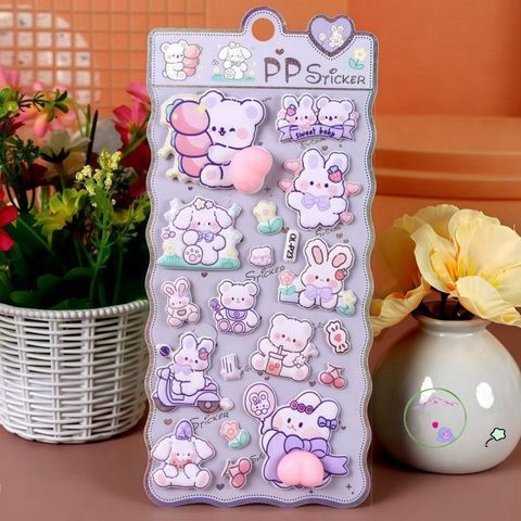 Hình Dán Động Vật Hoạt Hình UMISS Dễ Thương - Trang Trí Cốc & DIY Cho Trẻ Em, Giảm Căng Thẳng, Quà Tặng Thú Vị
