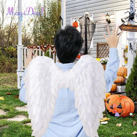 Cánh Thiên Thần Halloween 3D - Phụ Kiện Cosplay Lông Vũ Mềm Mại Cho Tiệc Tùng và Lễ Hội Hóa Trang
